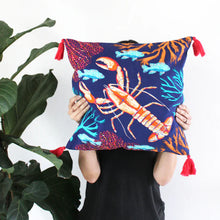 Load image into Gallery viewer, Coral Lobster Cushion