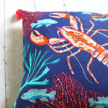 Load image into Gallery viewer, Coral Lobster Cushion
