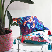 Load image into Gallery viewer, Coral Lobster Cushion
