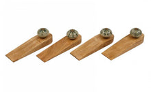 Load image into Gallery viewer, 16.5X5CM GREEN WOODEN DOORSTOP