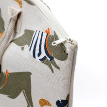Load image into Gallery viewer, Bertrand The French Bulldog Jute Beach Bag

