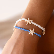 Load image into Gallery viewer, Beaded Starfish Charm Bracelet