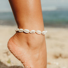 Load image into Gallery viewer, Cowrie Anklet - White