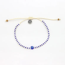 Load image into Gallery viewer, Evil Eye Bracelet - White