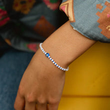 Load image into Gallery viewer, Evil Eye Bracelet - White