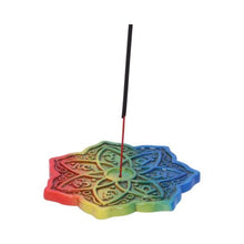 Load image into Gallery viewer, Rainbow Meditation Incense Burner Holder 12cm (Set of 4)
