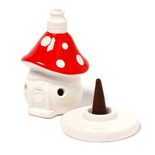 Load image into Gallery viewer, Toadstool Incense Cone Burner