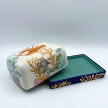 Load image into Gallery viewer, Coral Lobster Butter Dish