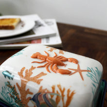 Load image into Gallery viewer, Coral Lobster Butter Dish