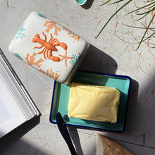 Load image into Gallery viewer, Coral Lobster Butter Dish
