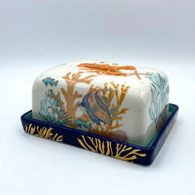 Load image into Gallery viewer, Coral Lobster Butter Dish