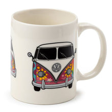 Load image into Gallery viewer, VW Pink Camper Bus Summer Porcelain Mug