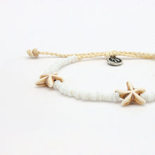 Load image into Gallery viewer, Tidepool Starfish Anklet - White