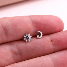 Load image into Gallery viewer, Sun, Moon, Star And Smile Earrings