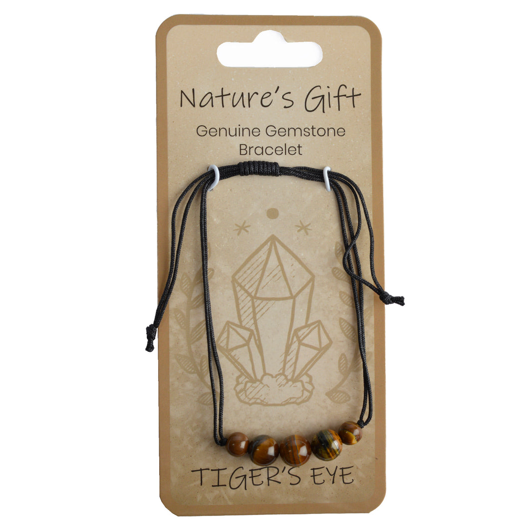 Nature's Gift Cord Bracelet Tiger Eye