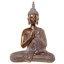 Load image into Gallery viewer, Gold and White Thai Buddha - Lotus
