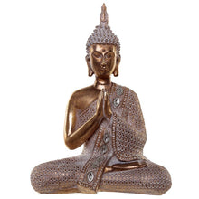 Load image into Gallery viewer, Gold and White Thai Buddha - Lotus