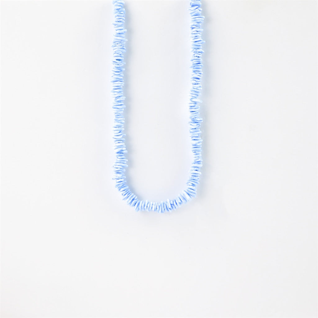 Irregular Shell Bead Necklace - Blue