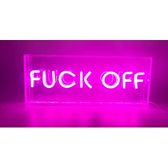 LED Neon Acrylic Box - F*ck Off