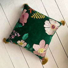 Load image into Gallery viewer, Posy Teal Cushion

