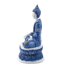 Load image into Gallery viewer, White &amp; Blue Thai Buddha Lotus
