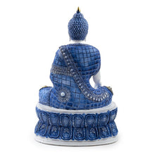 Load image into Gallery viewer, White &amp; Blue Thai Buddha Lotus
