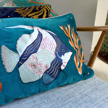 Load image into Gallery viewer, Coral Velvet Fish Cushion
