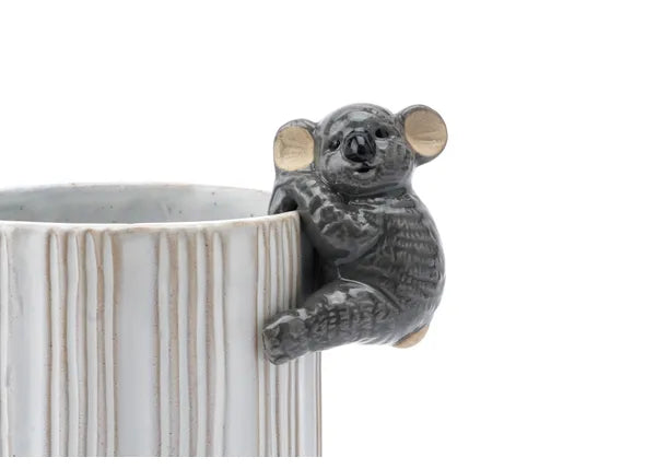 Grey Ceramic Koala Planter Hanger