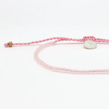 Load image into Gallery viewer, Frosted Glass Beaded Anklet - Pink
