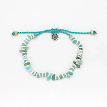Load image into Gallery viewer, Shell Chip Beaded Bracelet - Turquoise
