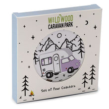 Load image into Gallery viewer, Wildwood Caravan Set of 4 Cork Coasters
