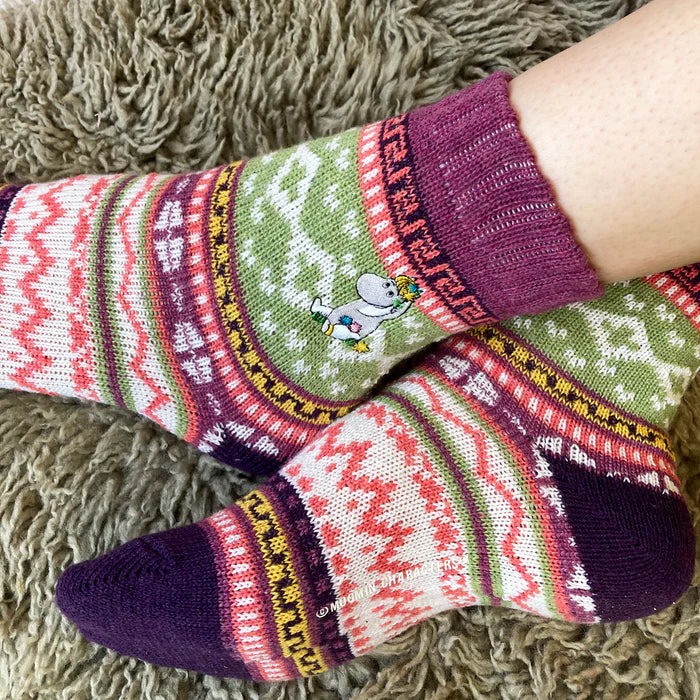 Moomin Fair Isle Snorkmaiden Socks