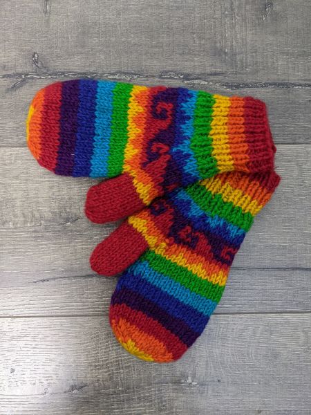 Rainbow Mittens