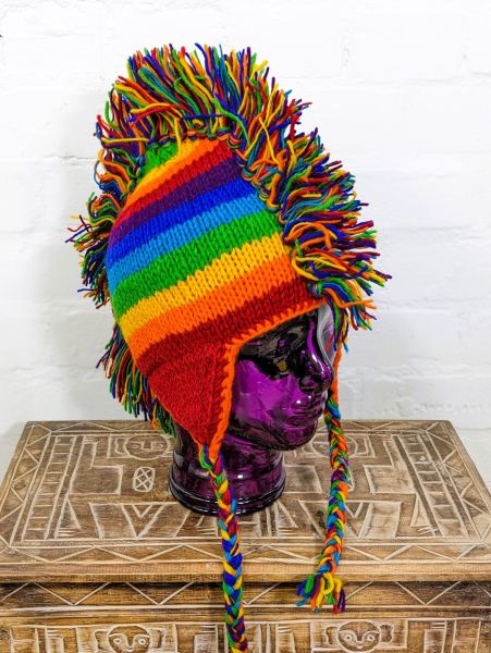 Rainbow Mohican Hat