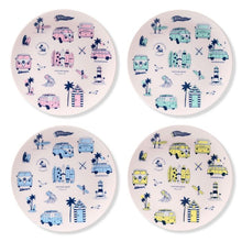 Load image into Gallery viewer, Camper Bus Explore Picnic Plate Set
