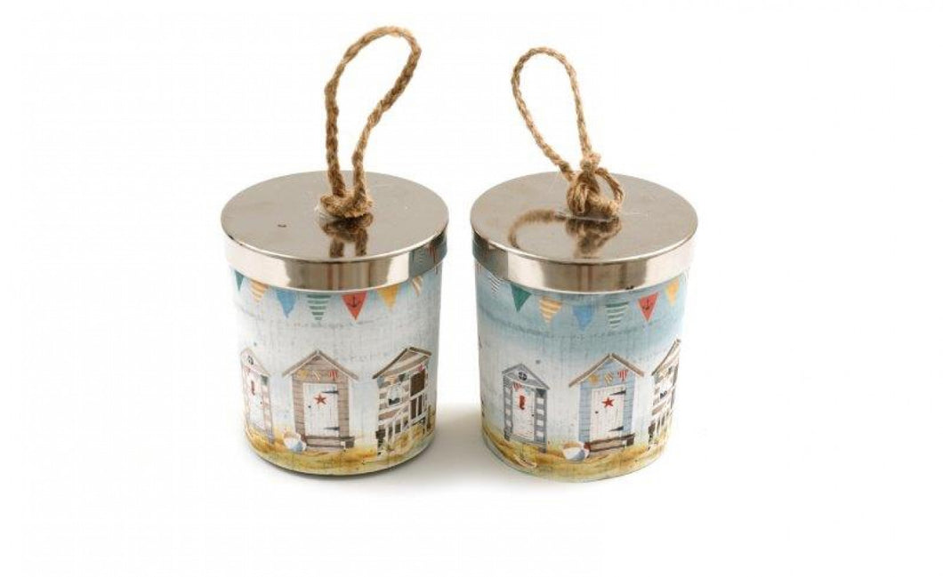 Seashore Scented Tin Candle and Lid