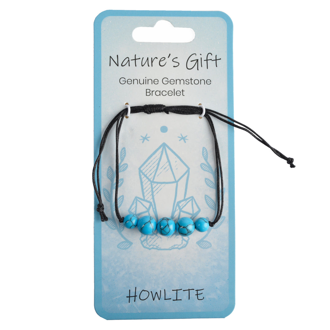 Natures Gift Cord Bracelet Howlite