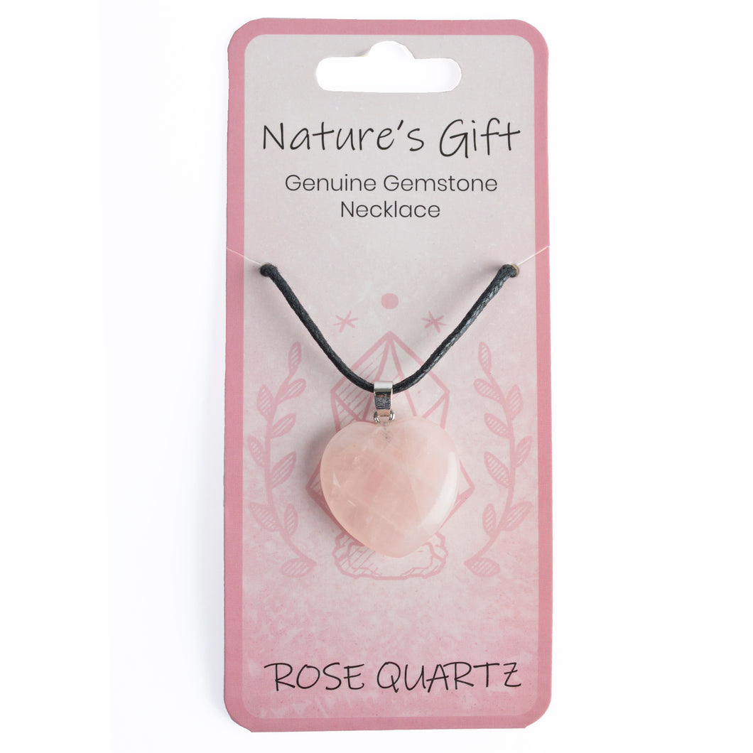 Nature's Gift Necklace Rose Quartz