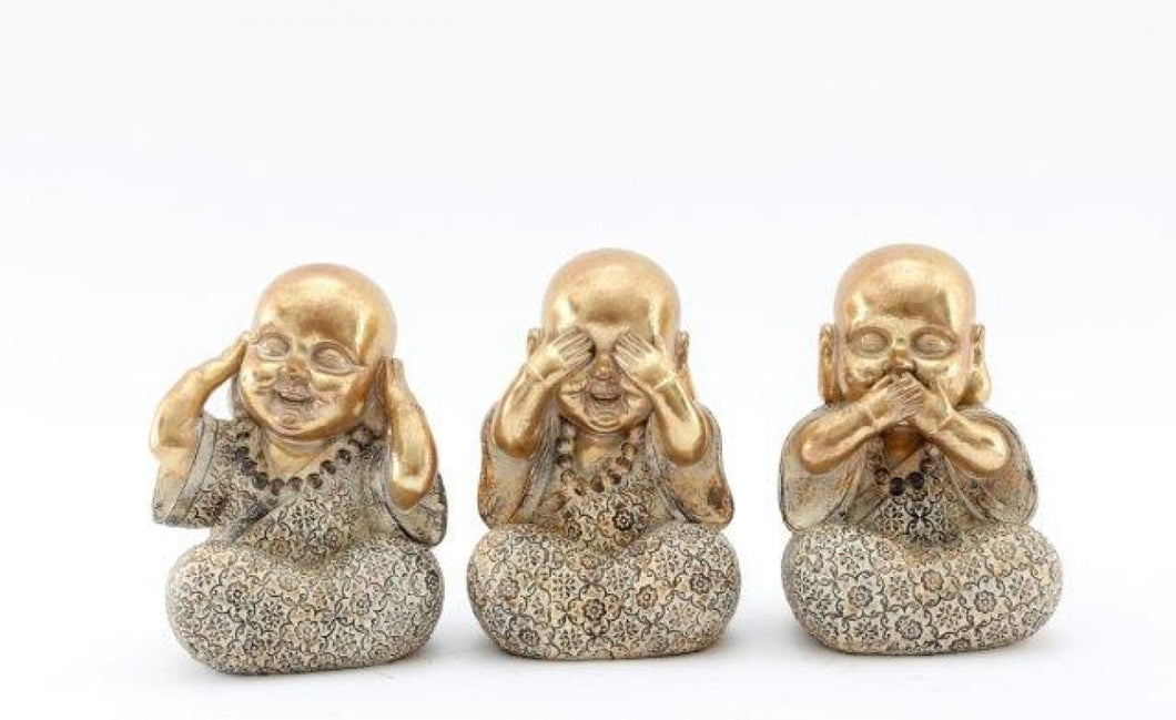 Hear See Speak No Evil Buddha