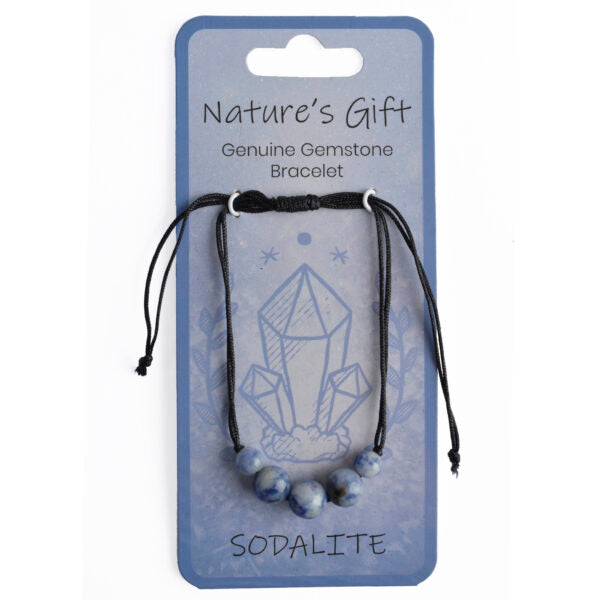 Nature's Gift Cord Bracelet Sodalite