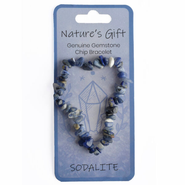 Nature's Gift Chip Bracelet Sodalite