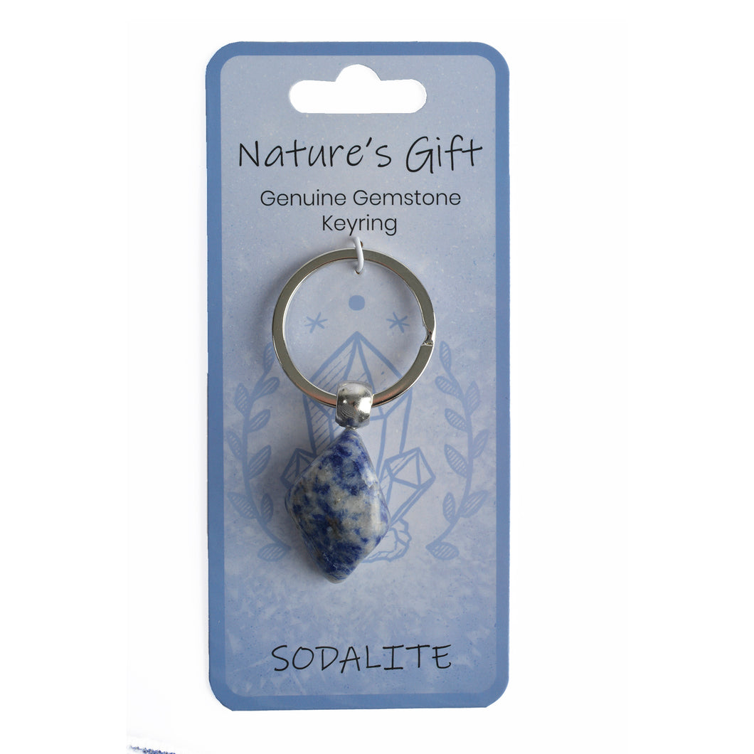 Natures Gift Keyring Sodalite