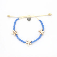 Load image into Gallery viewer, Beaded Starfish Charm Bracelet - Blue
