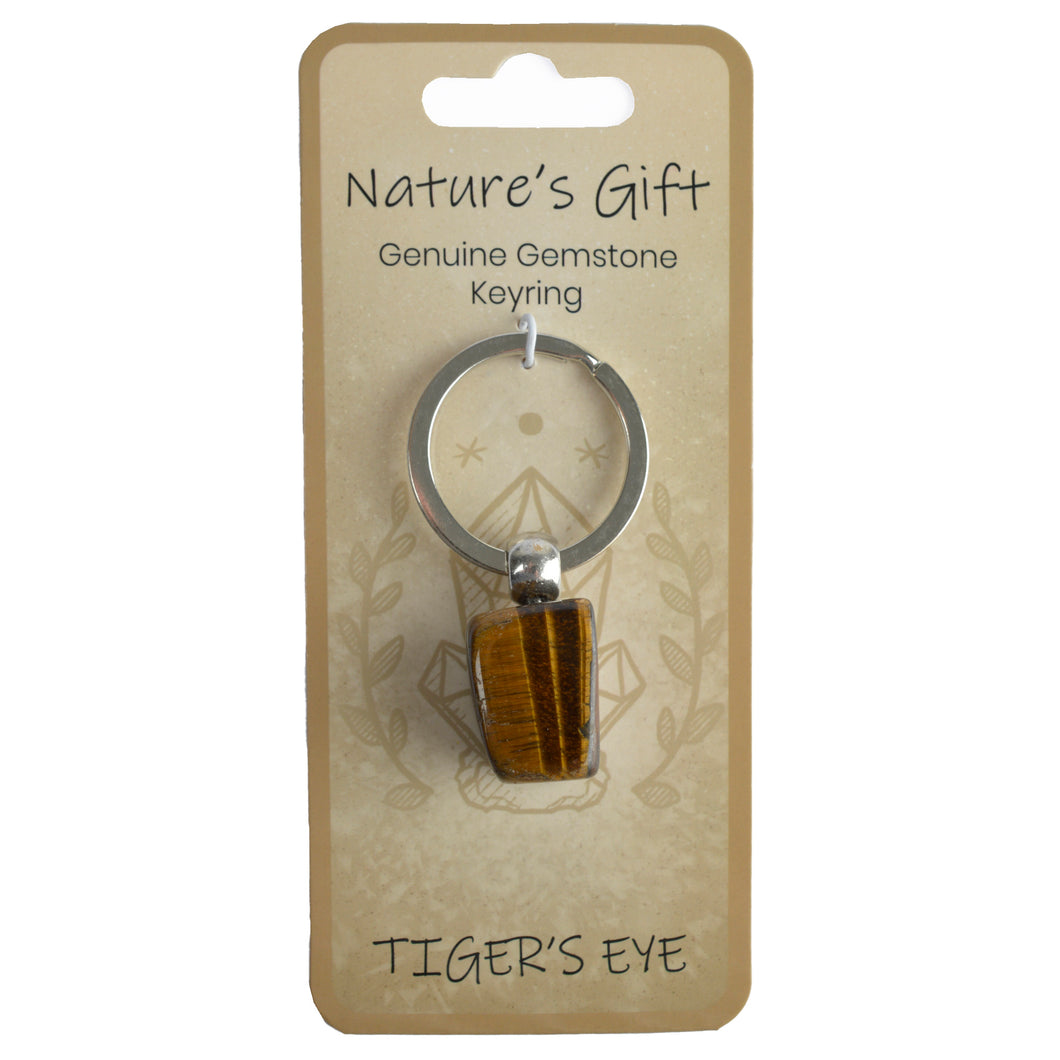 Nature's Gift Keyring Tiger Eye