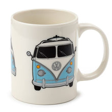 Load image into Gallery viewer, VW Camper Bus Blue Surf Porcelain Mug
