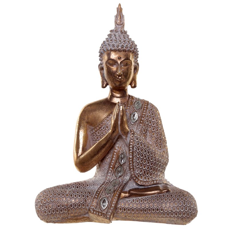Gold and White Thai Buddha - Lotus