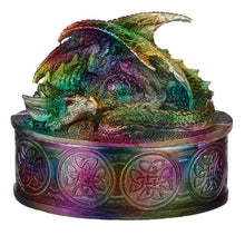 Load image into Gallery viewer, Rainbow Dragon Trinket Box
