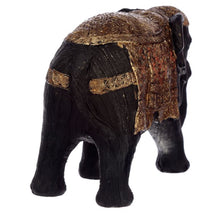 Load image into Gallery viewer, Black and Gold Small Thai Elephant Figurine
