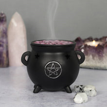 Load image into Gallery viewer, Pentagram Incense Cone Cauldron Burner
