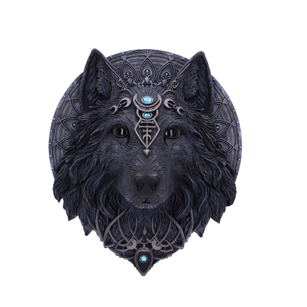 Wolf Moon Wall Plaque 30cm